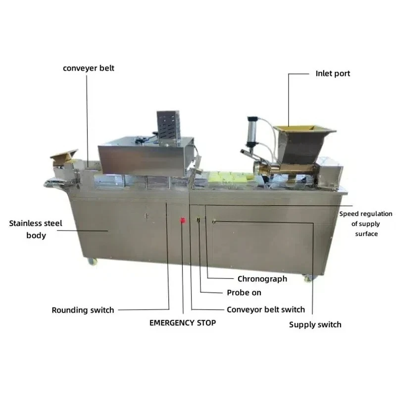 Desktop Dough Round Machine, Electric Dough Divider, Stainless Steel Dough Ball Machine