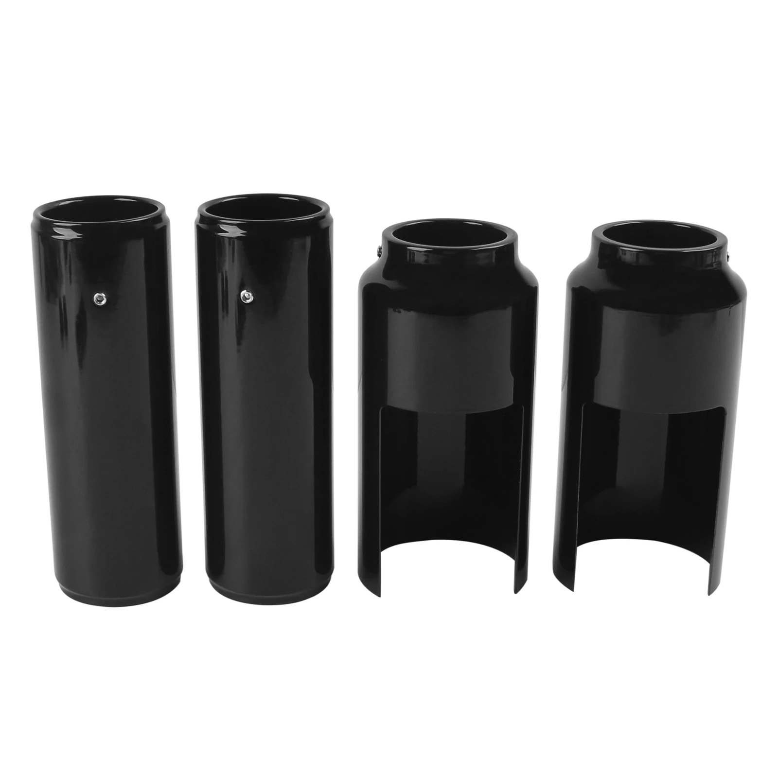 Aluminiowa czarna pełna osłona widelca Zestaw zaślepek rur widelca na lata 2013-2017 Harley Softail Breakout Hard Candy Custom FXSB