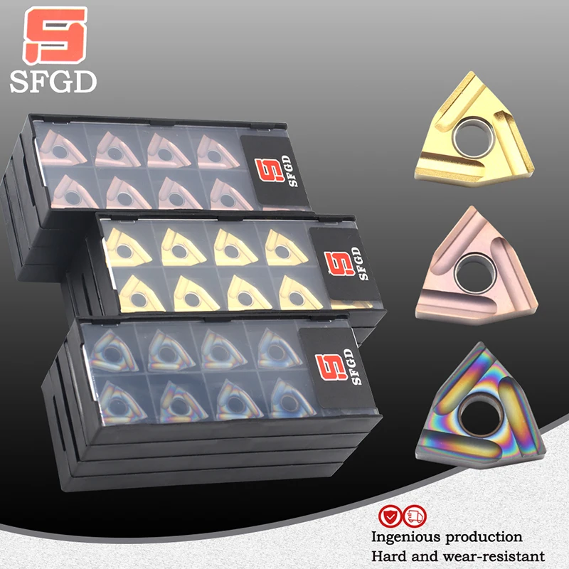 10PCS WNMG080404 R ZC SF4025 SF4425 SF1125 External Turning Tools Carbide Insert WNMG 080404 Metal Lathe Tools Inserts