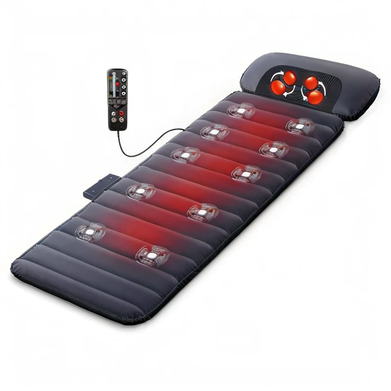 Memory Foam Massage Mat Mattress with Heating and Vibrating Multifunction Full Body Shiatsu Massage Mat