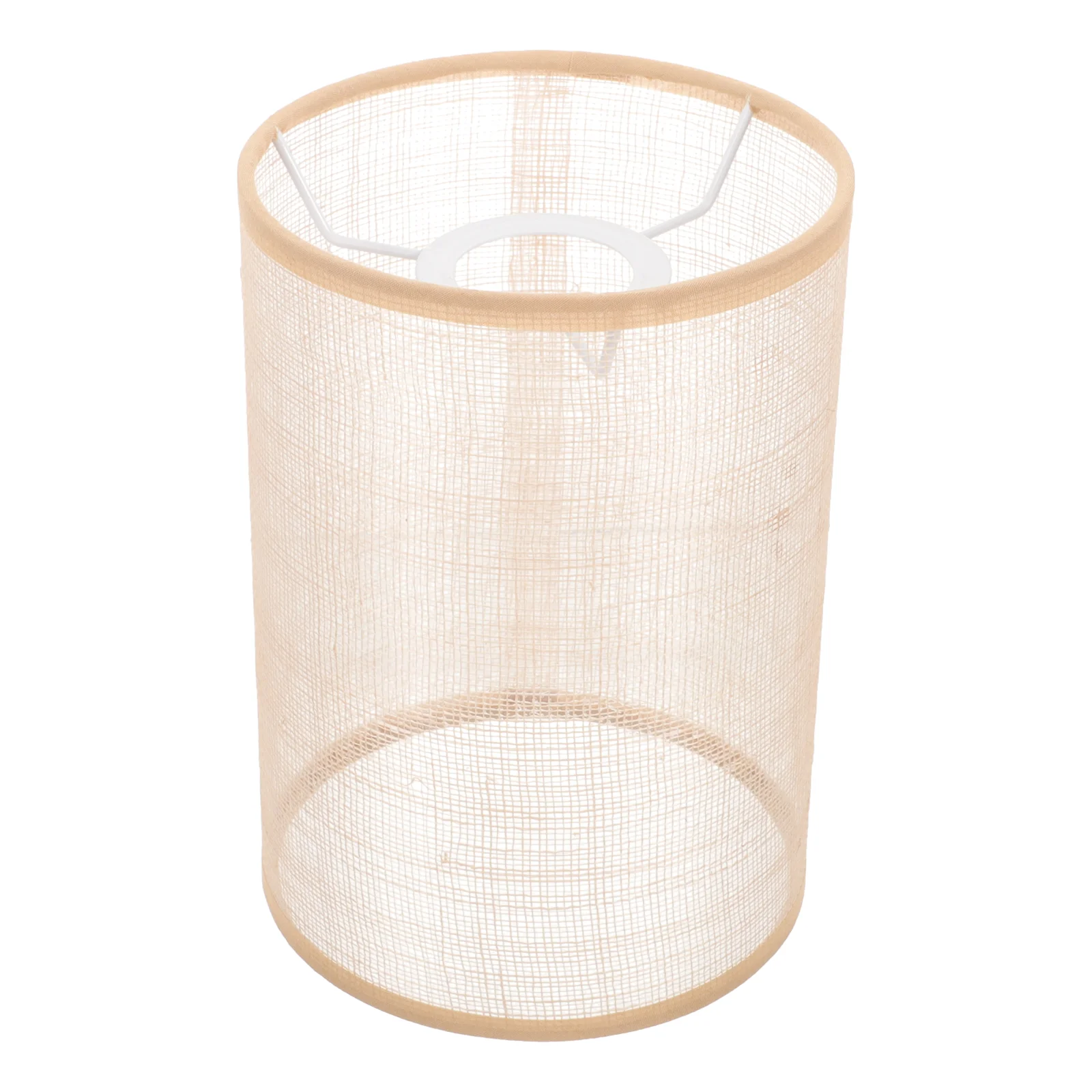 Rattan Lamp Shade Replacement E27/E14 Pendant Lampshade Light Fixture Drum Clip On Bedside Cover