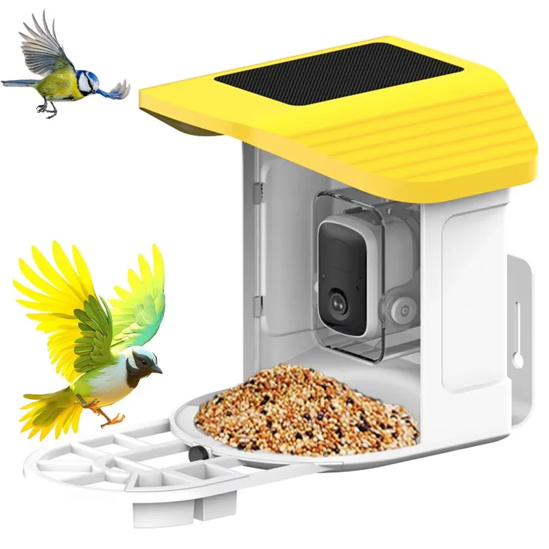 Bird Feeder AI Identify for 10000 Plus Birds Species Automatic Pet Feeder with Camera Real-time Bird Feeder with Camera