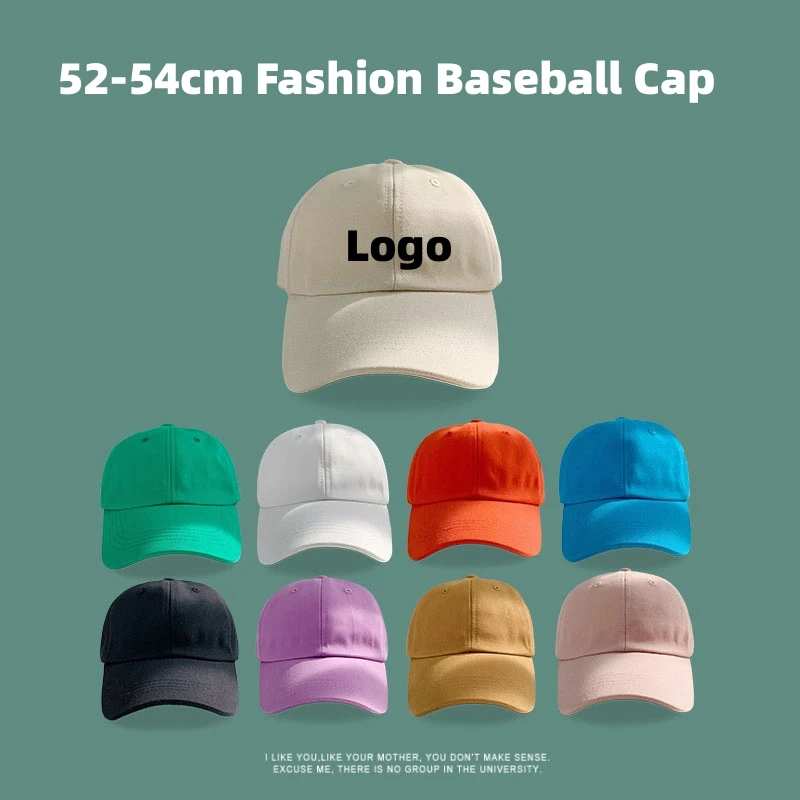 Custom Logo Casquette Blank Snapback Caps Youth Men Hip-hop Sport Hats Young Women 6 Panel Adjustable Black White Baseball Hat