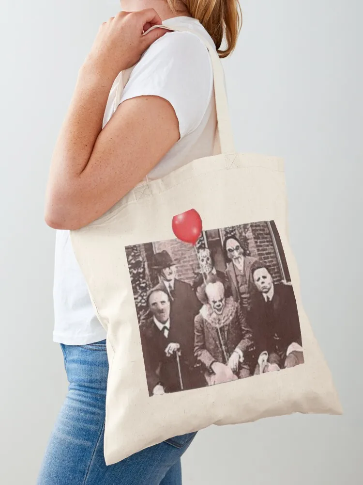 Team Horror Characters Friends Tote Bag tote bag university tote bags cloth bags cute pouch bag canvas bags