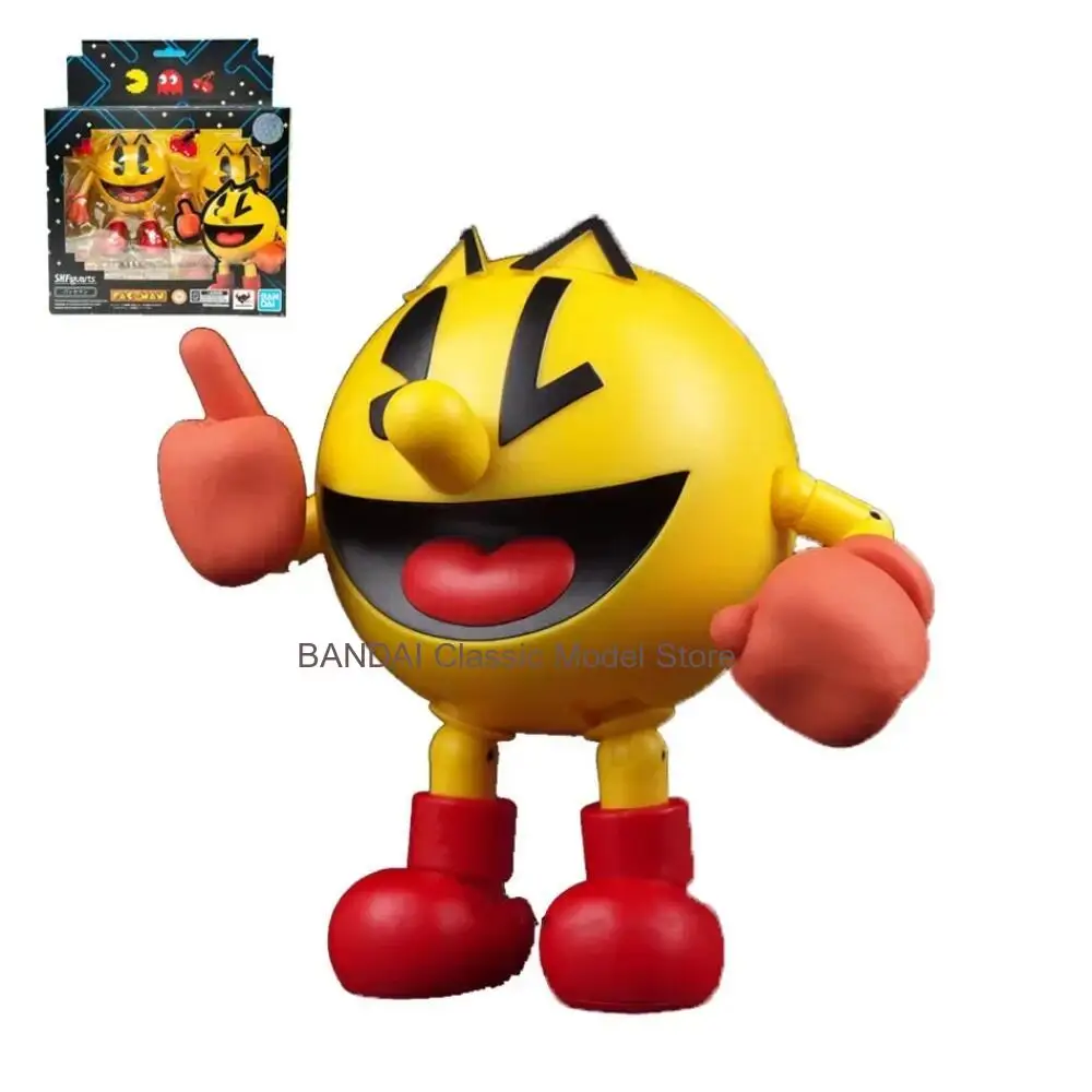 

Bandai SHF Pac-Man Anime Game Action Figures Cherry Red Face Ghost Specter 40th Anniversary Edition Collections Kids Toys Dolls