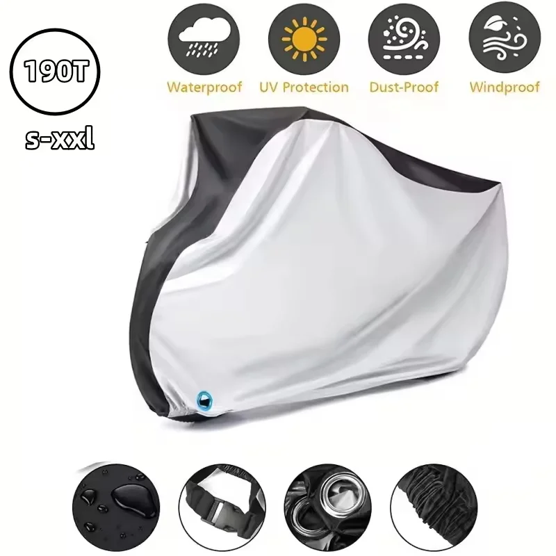Fahrrad-Schutzhülle, staubdichte Abdeckung, Mehrzweck-Schutzhülle für Regen, Schnee, Staub, Motorrad, Outdoor, Innenbereich, Allwetter-Schutzhüllen