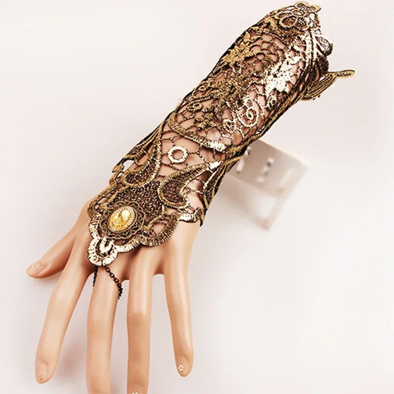 Gloves de OroVintage con Encaje: La Elección Perfecta para Estilos Únicos y Atuendos de Fantasía
