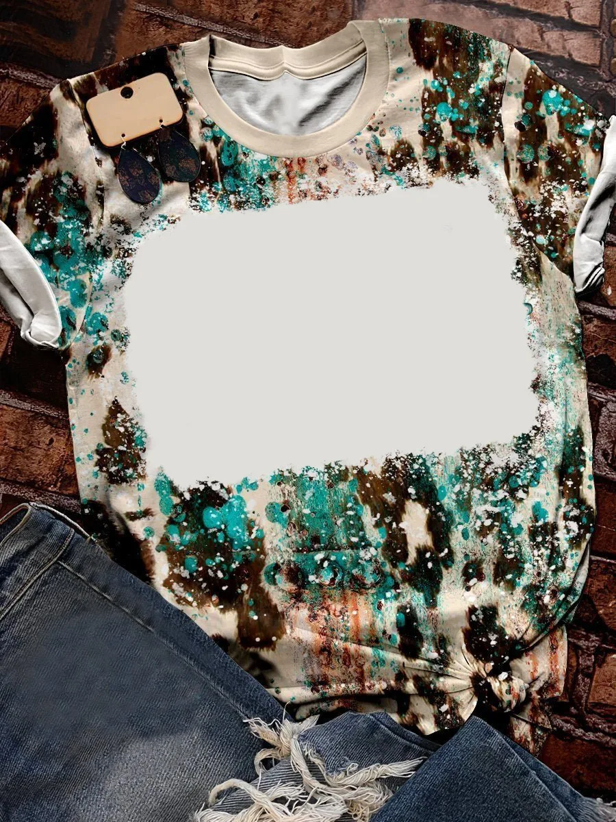 Sublimation Blank Tie Dye Tshirts Tee Tops T-Shirt Thermal Transfer Blanks Short Sleeve Clothes For DIY Custom Printing Logo