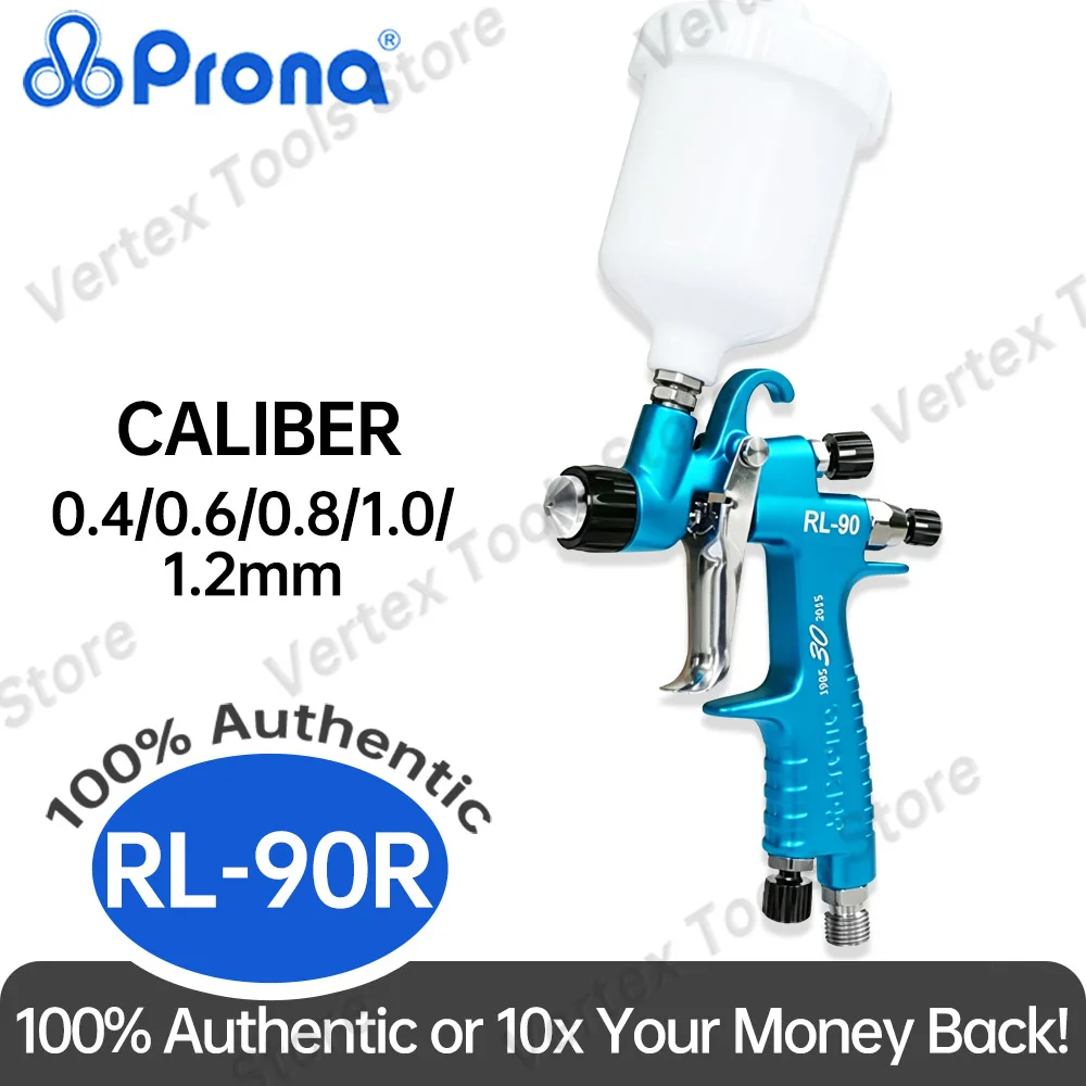 Taiwan Prona RL-90R Gravity Spray Gun Precision Finish Coating Pneumatic Tool High Atomization for Car Paint Wood Furniture Work