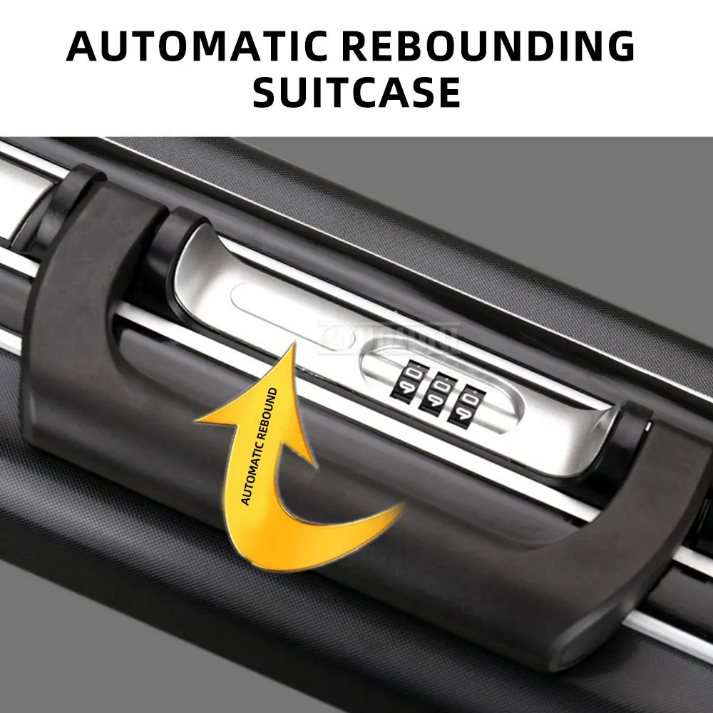 Lockable Safe Briefcase, Men’s Hand Carry Document Case, Security Luggage for Valuables & Papers