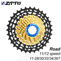 ZTTO Ultraight 11 12 Speed Road Bike Cassette 11s 12s 11-28/30/32/34/36T ULT Sprocket 11s 34T Gold Flywheel 11V 12V Gravel K7 HG