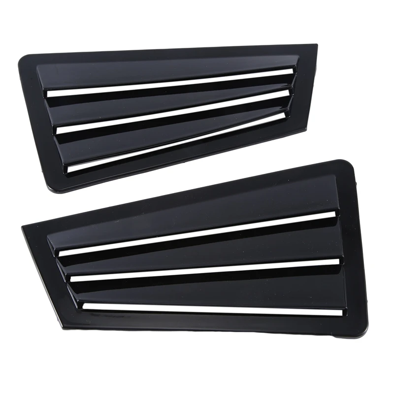 1Pair Car Rear Window Shutter Trim Cover Side Louver Air Vent Scoop Spoiler Deflector For Mazda 3 2003-2007 B