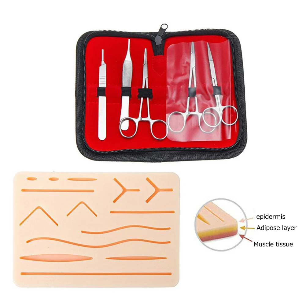 1-3set Skin Suture Kit Medical Students Suture Practice Kit Medical Suture Kit Surgical Traumatic Educational Teaching Equipment