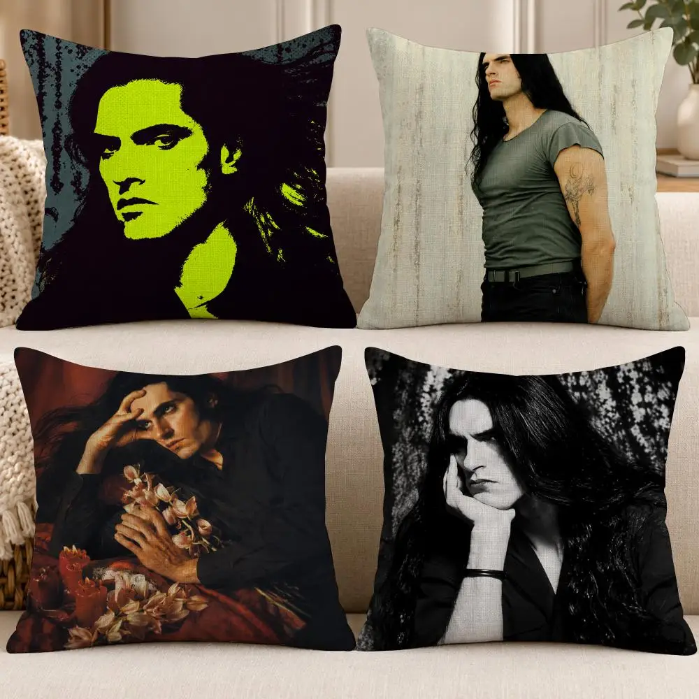 Band Gothic T-Type O Negative Peter Steele Cushion Cover Soft Short Cover Washable Sofa Bed Dorm Garden Home Office Chair Decor