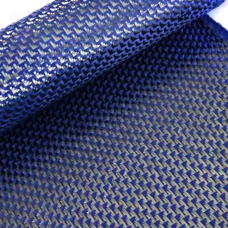 3K 280g Echtes Carbonfaser-Aramid-Hybrid-Jacquard-Gewebe, Flugzeugmuster-Rollstoff, Individuelle Oberflächenveredelung für DIY-Auto – Detail 2