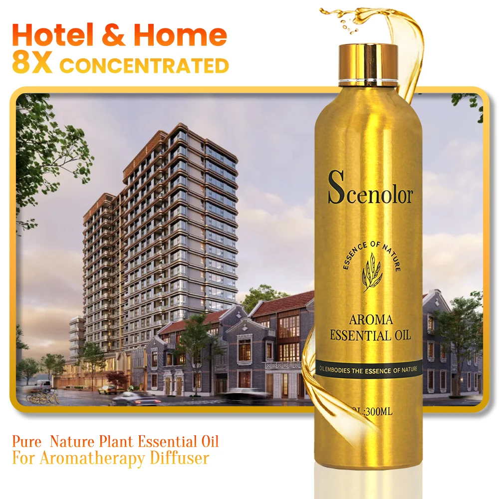 Four Season Hotel Perfume Oil 300ML Pure Natural Essential Oils For Diffuser Oasis Aroma Oil DIY Soap Candle Perfume w/ Dropper