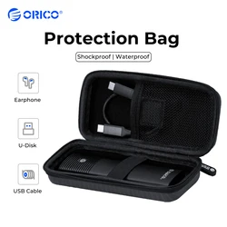 ORICO-funda protectora para disco duro M.2, bolsa para disco duro externo M.2, SSD M.2, Cable USB, bolsas de almacenamiento coloridas de gran capacidad