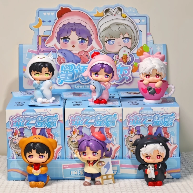 

Оригинальная в наличии Love And Deepspace Star Love Series слепая коробка модная фигурка аниме игровой персонаж кукла орнамент модель из ПВХ игрушки