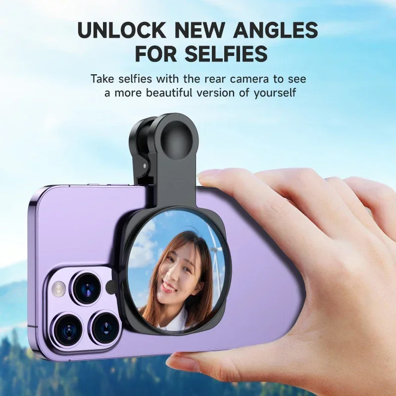 

Universal Smartphone Selfie Vlog Mirror Compatible with for iPhone for Samsung Photo Video Selfie Vlog Photography Accessories