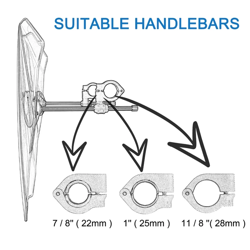 

AR-Motorcycle Windscreen For MT07 MT09 HONDA CBR600RR CB1000R GXSR 600 750 BMW Ducati Adjustable 43X40cm Parts Clear