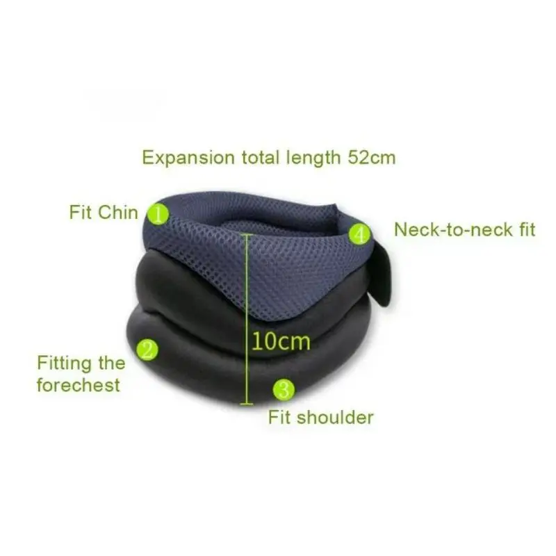 Support cervical pour le cou, collier cervical réglable, mousse douce et Durable pour soulager les douleurs cervicales, avion, voyage, sieste, santé