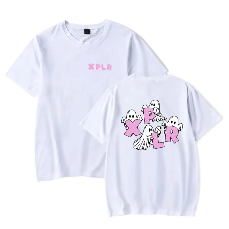 XPLR Ghost T-Shirt Sam And Colby Merch Unisex Summer For Women Short Sleeve Tshirt Streetwear thirt shirt femme