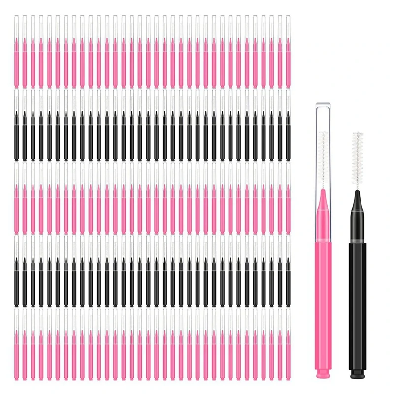 

150 Count Mini Eyebrow Brush Set - Includes Caps, Eyebrow Spoolie And Lash Lift Tools