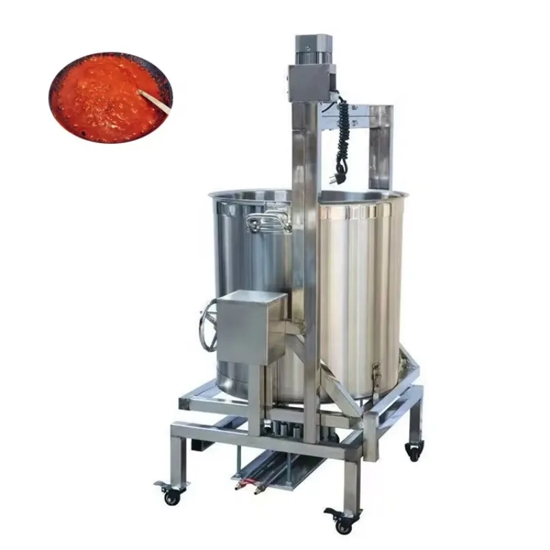 

Hot Sale Industrial Large Stainless Steel Stirring Cooking Pots Electric Commercial Stirring Cooking Pots