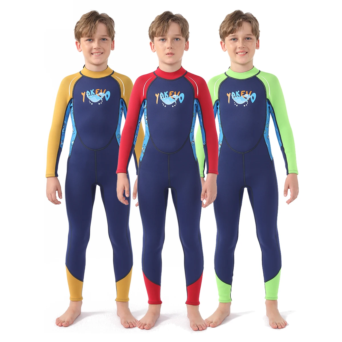

STLF Kids Wetsuit for Boys Girls, 3mm Neoprene Back Zip WetSuits Thermal Full Body Wetsuits for Swimming Diving Surfing Snorkeli