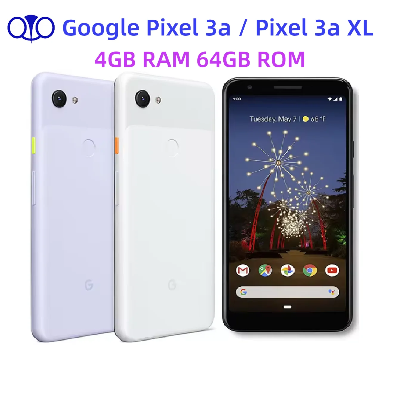 

Original Unlocked Google Pixel 3a 5.6"/ Pixel 3a XL 6.0" 4GB RAM 64GB ROM NFC Octa Core Snapdragon 4G LTE 95% New CellPhone