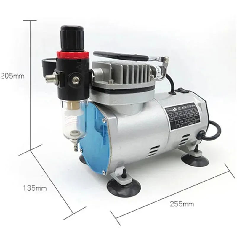 110W Portable Electric Air Compressor 110V 220V Airbrush Pump For  Coloring And Model Repair Spraying Work Tool