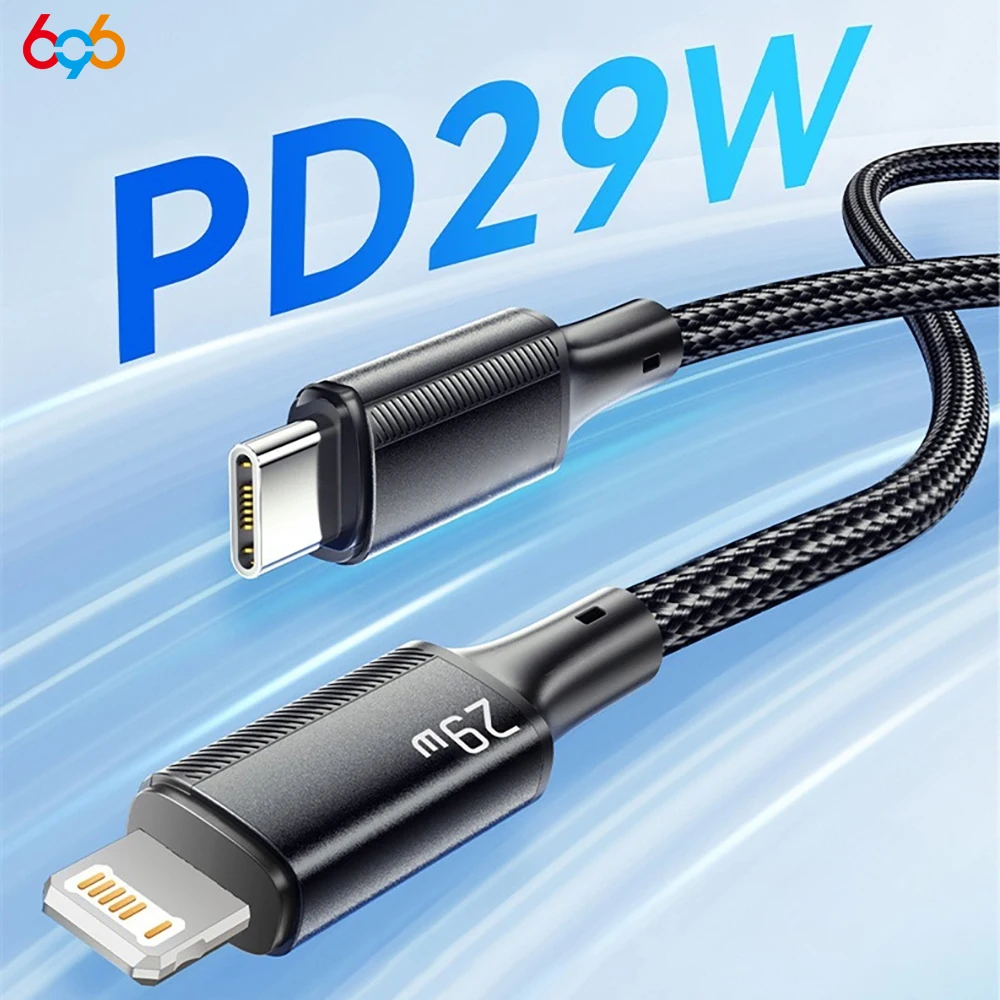 PD29W USB Cable For iPhone 15 14 13 12 Pro Max 11 iPad Mini 