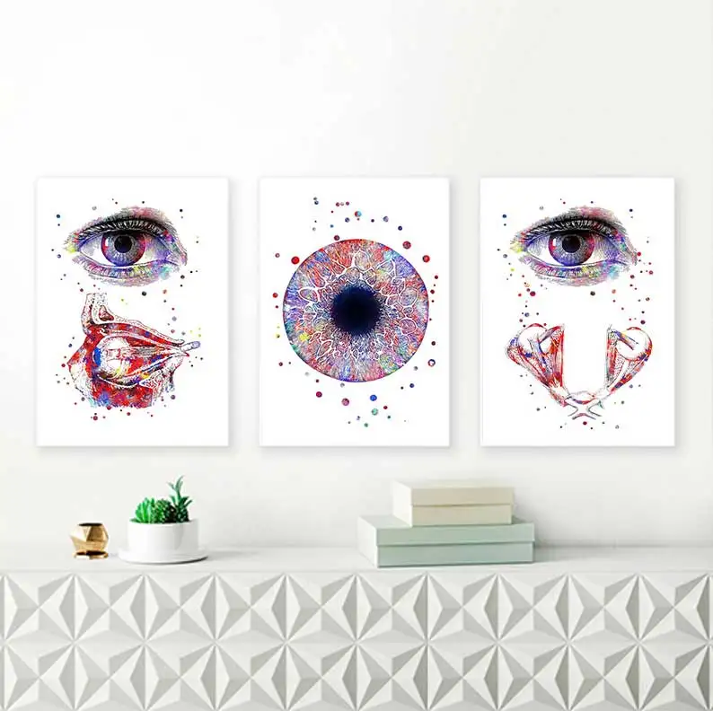 Trial Frame Optometrical Tools Art Optical Poster Prints Optometry Instrument Painting Eye Clinic Optician Doctor Office Decor