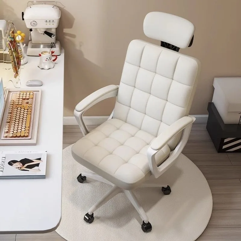 Studie Bequemer Bürostuhl Wohnzimmer Armlehnen Unterstützung Ergonomischer Bürostuhl Computer Moderne Chaise De Bureau Wohnaccessoires