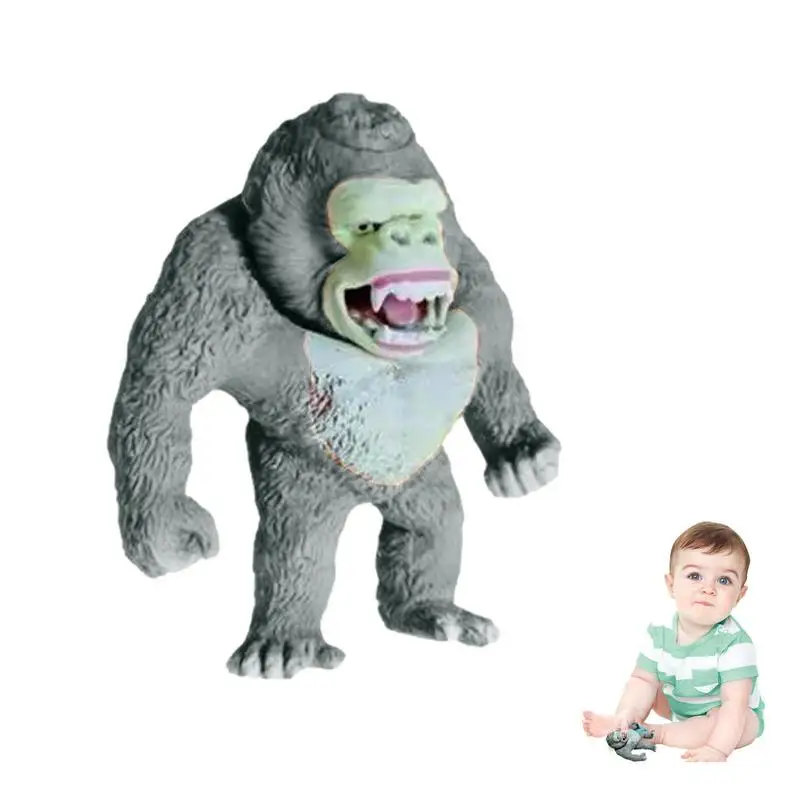 

Stretchy Monkey Toy Gorilla Monkey Toy Kids Jungle Animal Figurine Funny Cool Stress Toy For Anxiety And Stress Relief Gift For