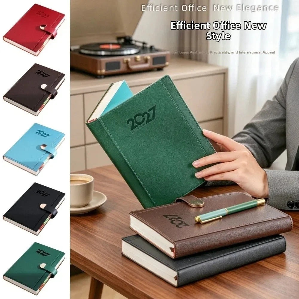 A5 2027 Schedule Book Calendar Notebook Convenient Agenda Planner Notebook Multi Functional Thick Paper Time Management Planner