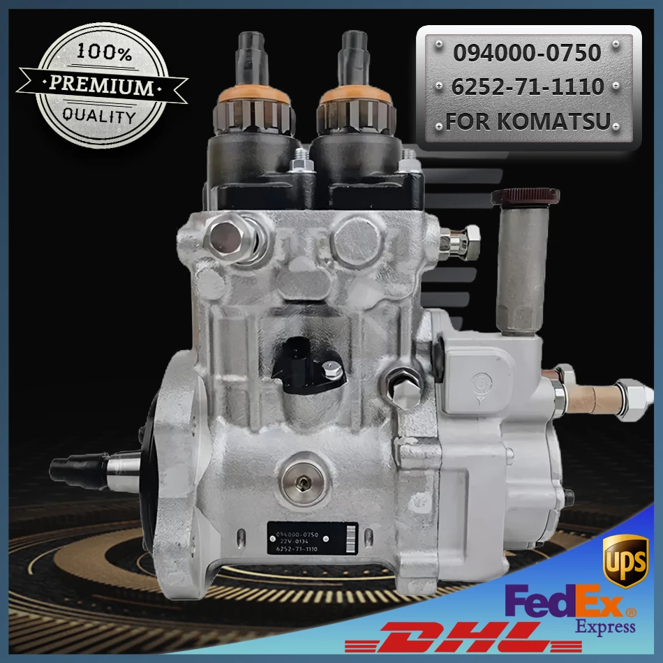 

High Quality SAA6D125E Diesel Common Rail Fuel Pump 094000-0750 0940000750 6252-71-1110 for KOMATSU INDUSTRIAL