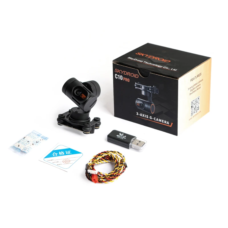 

3-осевая карданная камера Skydroid C10 Pro 2K — 1080P FPV для дронов T12/H12/H16/H16Pro