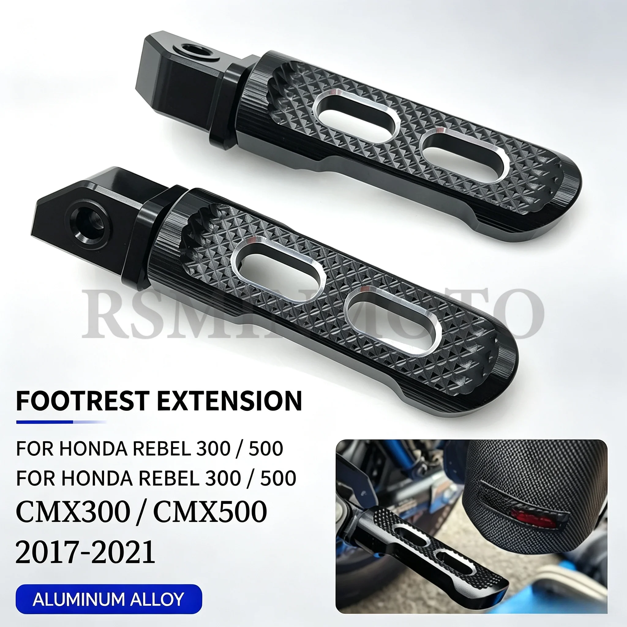 Motorcycle Accessories Footrest Extension Foot Peg Pedal Foot Rest For Honda Rebel CMX250 CMX300 CMX500 2017 2018 2019 2020 2021