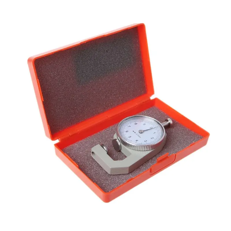 Dial Thickness Gauge 10 20mm Leather Paper Thickness Meter Tester Accuracy 0.1mm Dial Paper Meter Tester for Hollow Pipe or Circ