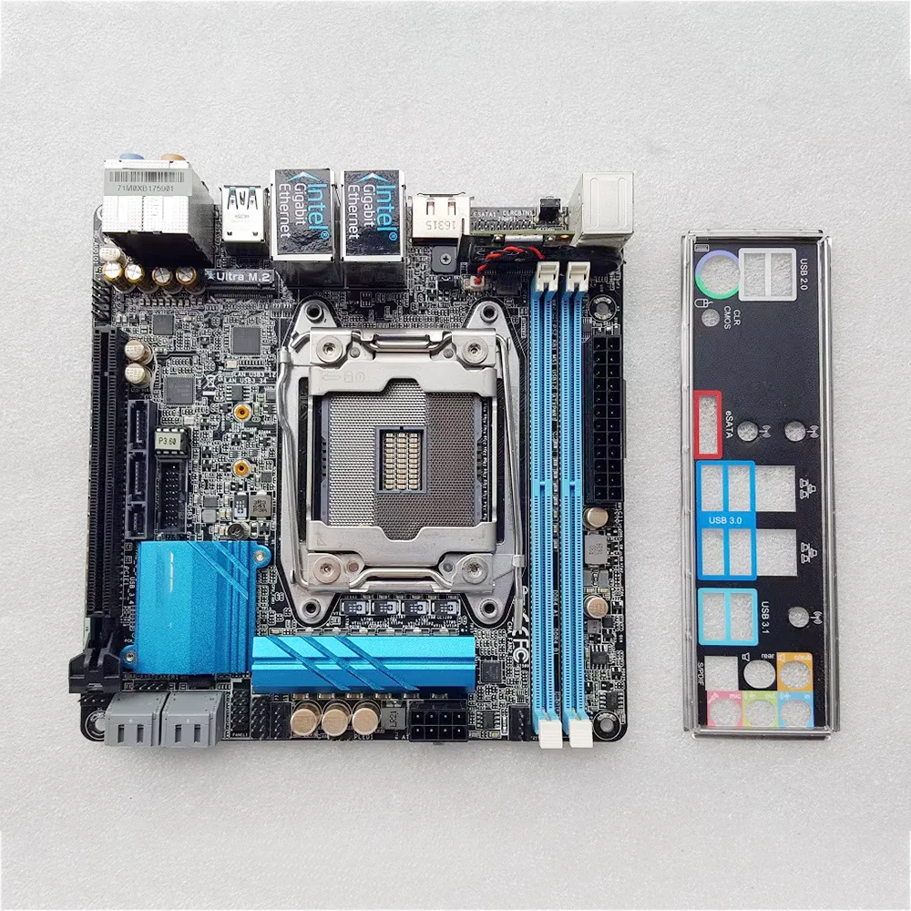 For ASRock 2011 v3 support i7 5960 xE5-2699 v4 2680 v3cpu Motherboard X99E-ITX/ac