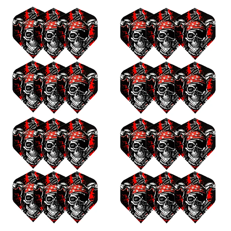 24pcs Standard Dart Flying Classic Skeleton Series High-quality Replaceable Dart Accessories Halloween Gift