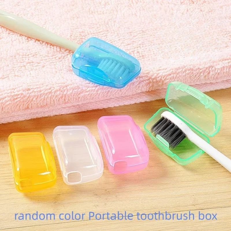6/12pcs travel portable toothbrush box/protective case/dustproof/protective case/washing storage box/toothbrush accessories