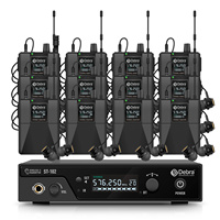 Debra Stereo  Wireless In-Ear Monitor System ST-102 with Bluetooth UHF range 80-300m for stage, recording, instrument,drummer