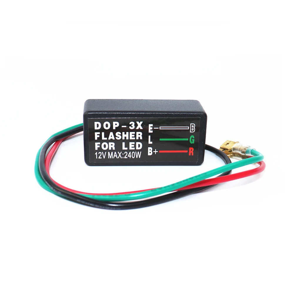 1 PC DOP-3X LED Turn Signal Flasher Relay with Fast Flash Elimination and Warning Function