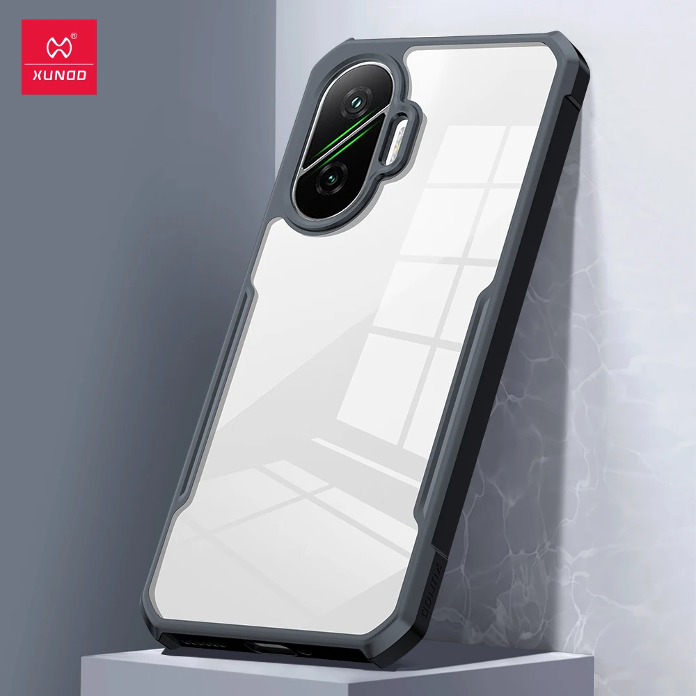 Funda de teléfono Xundd para POCO F7, funda para Redmi Turbo 4 Pro, carcasa a prueba de golpes con airbag, TPU + parte trasera acrílica, cubierta ultra transparente