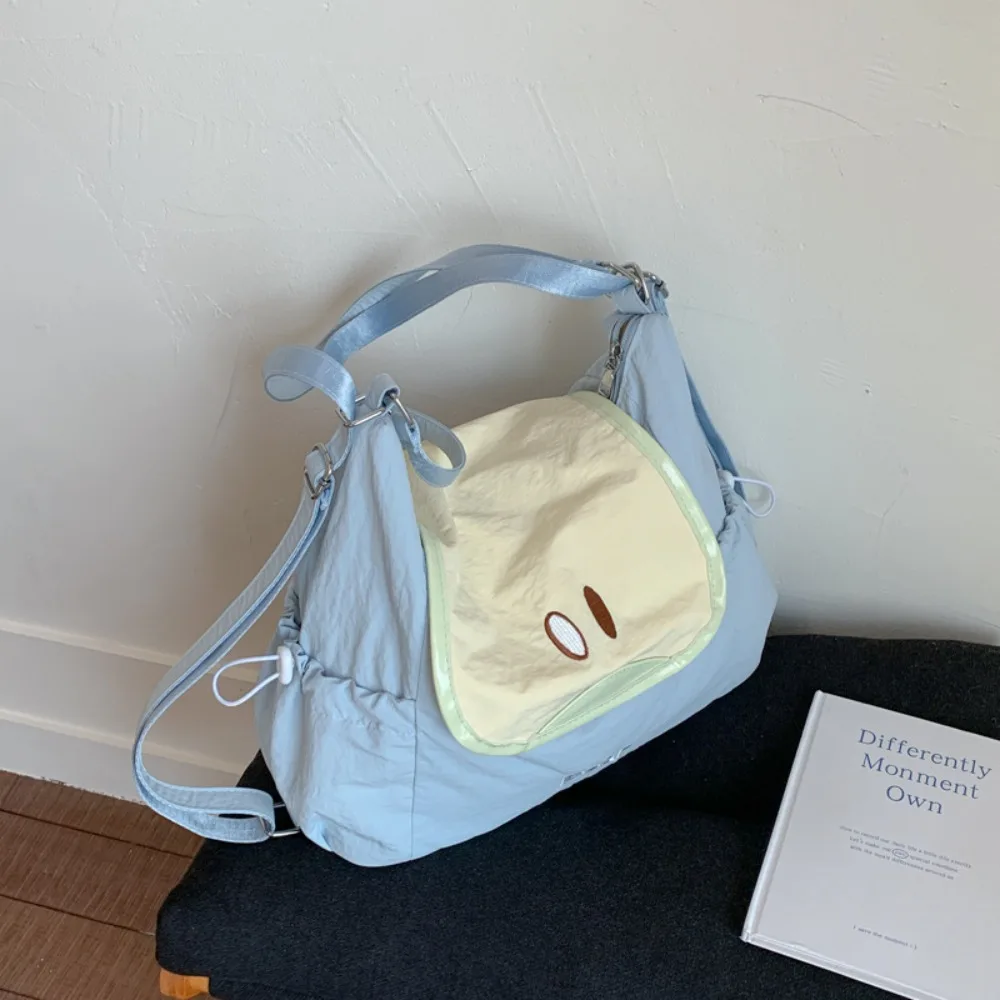 

Cute Dopamine Color Fruit Nylon Backpack Korean Style Creative Cloth Messenger Bag Large Capacity Tote Bag Book Bag Women