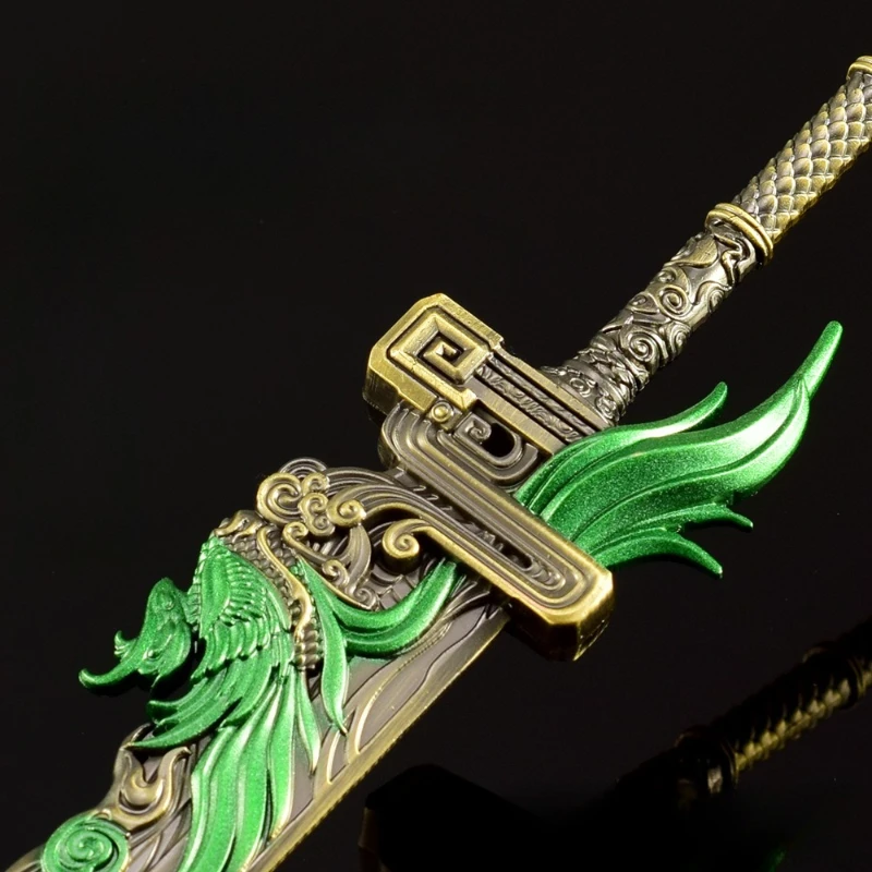 Naraka: Bladepoint-Spielmodell, Kunsthandwerk, Dekoration, Drache, Spatz, breites Messer, Ganzmetall-Spielzeug, Desktop-Ornament, Dekorationen, Geschenke