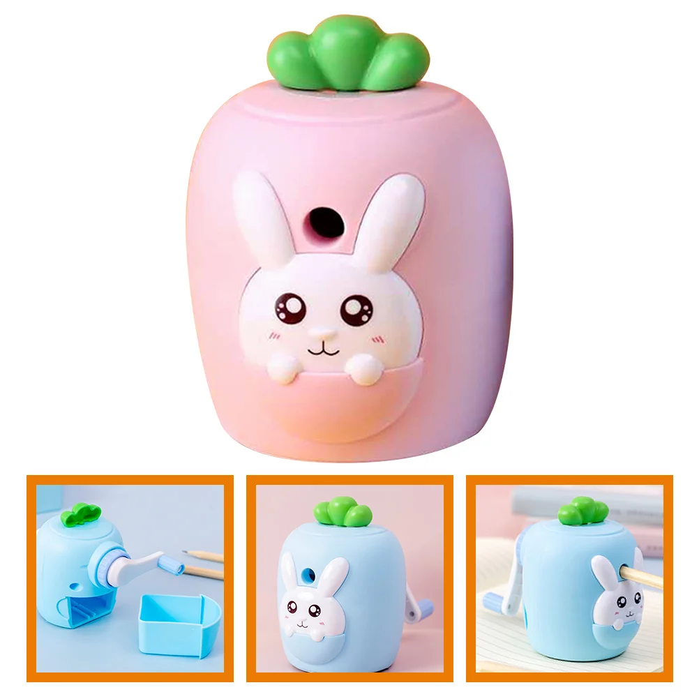 

Portable Pencil Sharpeners Cute Carrot Student Supply Lightweight Stationery Tools Mini Handheld Sharpener Cartoon Desk