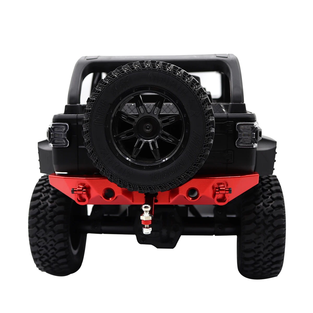 MN128 Metal Front Rear Bumper with Tow Hitch Shackles Winch Hole 1/12 RC Crawler MN128 MN 128 Upgrade Parts